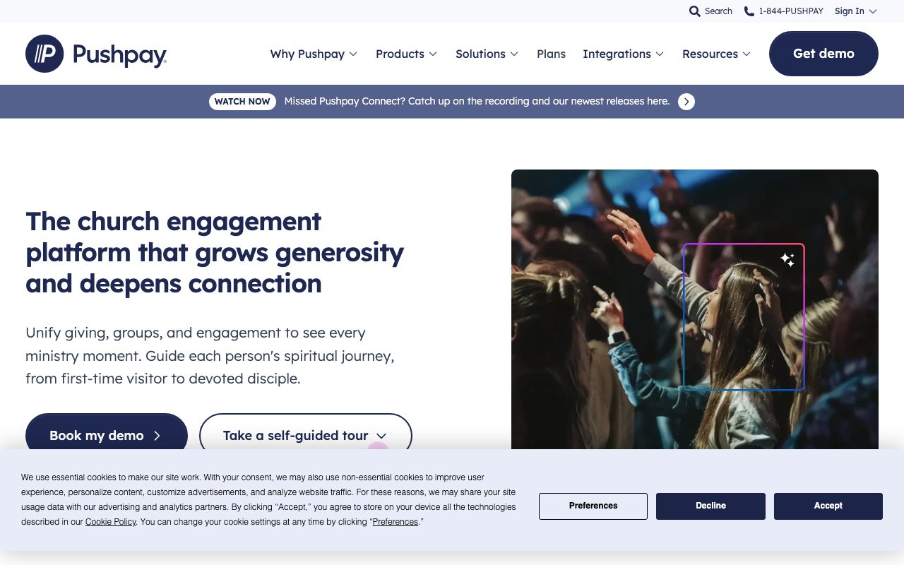 Pushpay website