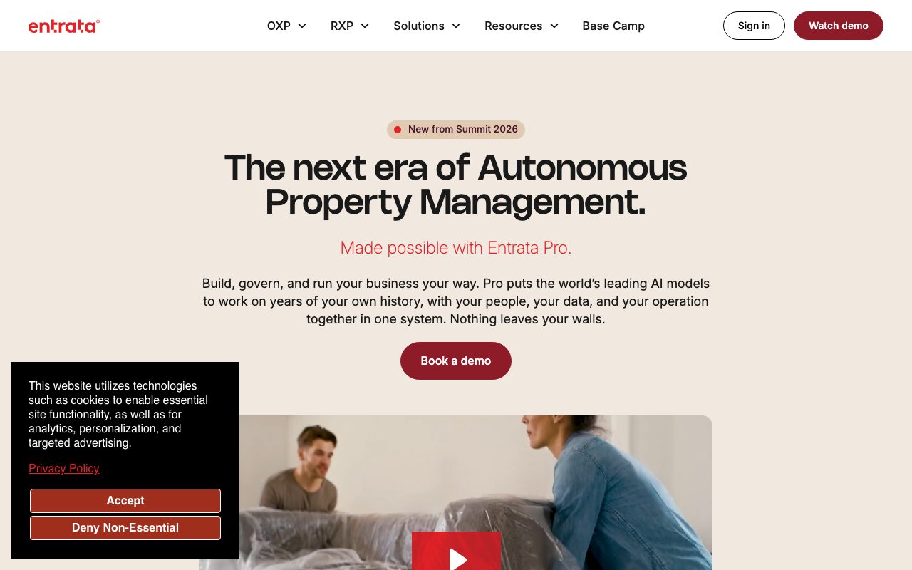 Entrata website