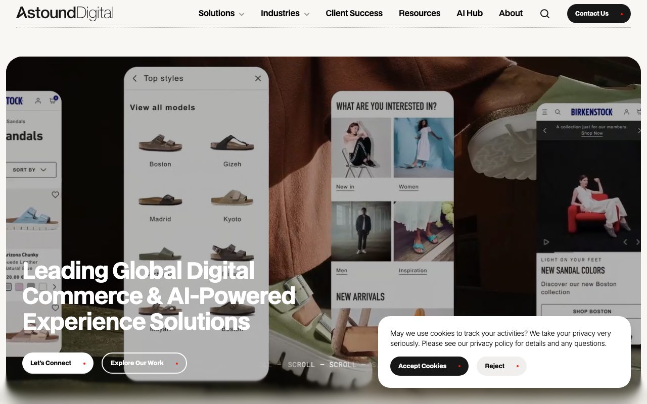 Astound Commerce website