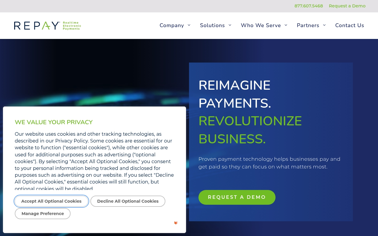 Repay website