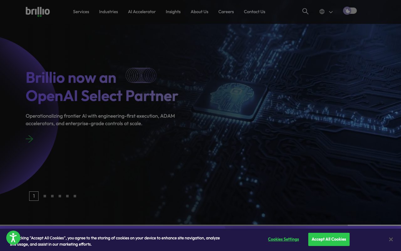 Brillio website