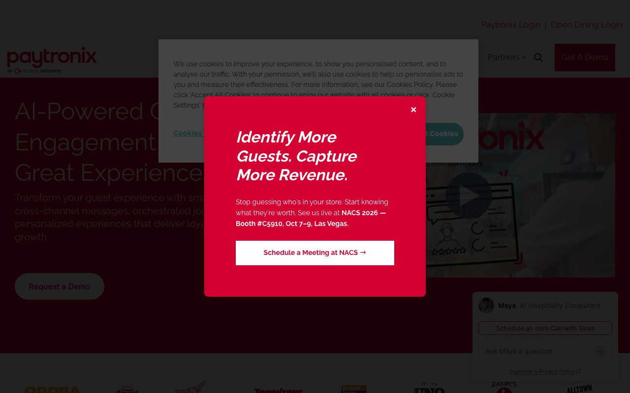 Paytronix Systems website