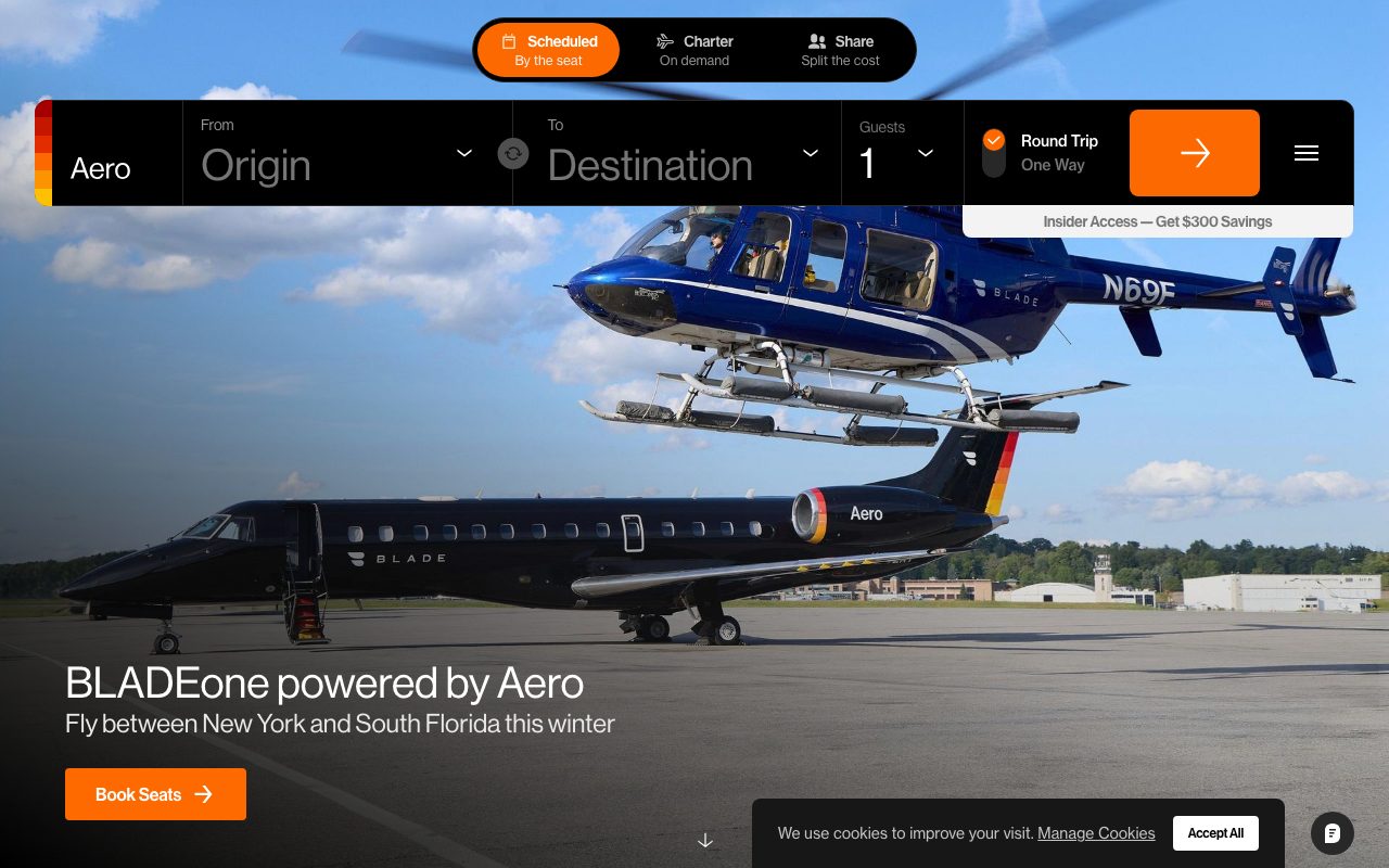 Aero website