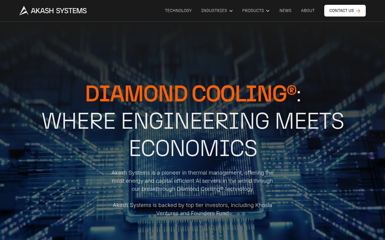 Akash Systems website