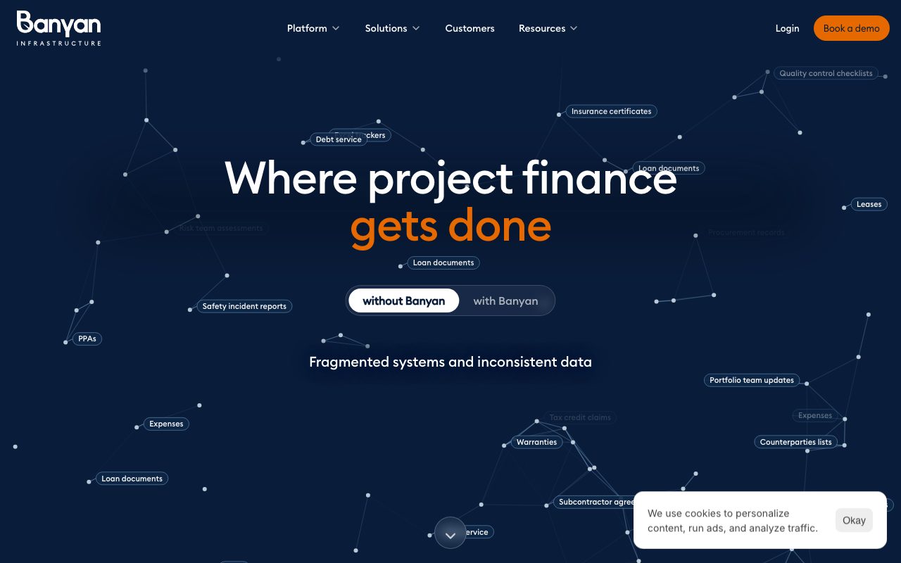 Banyan Infrastructure website