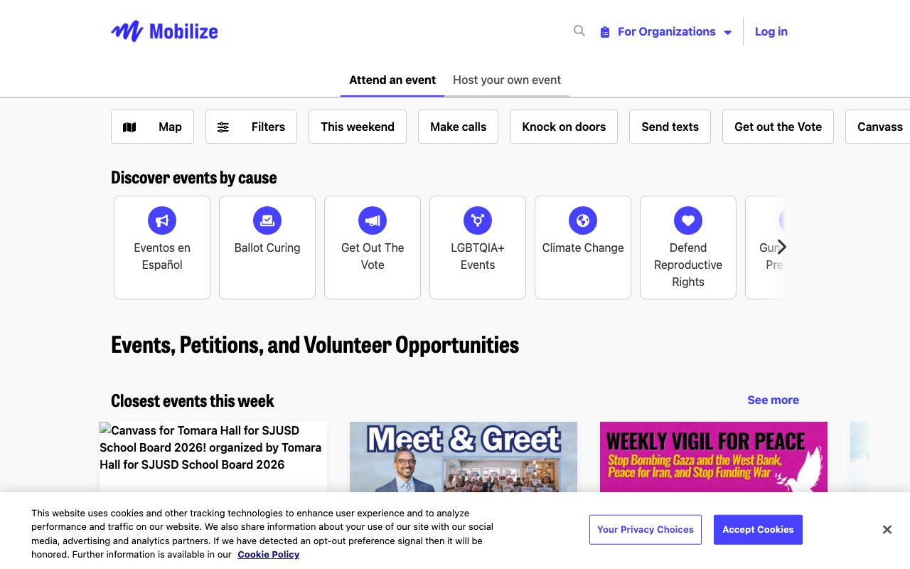Mobilize website