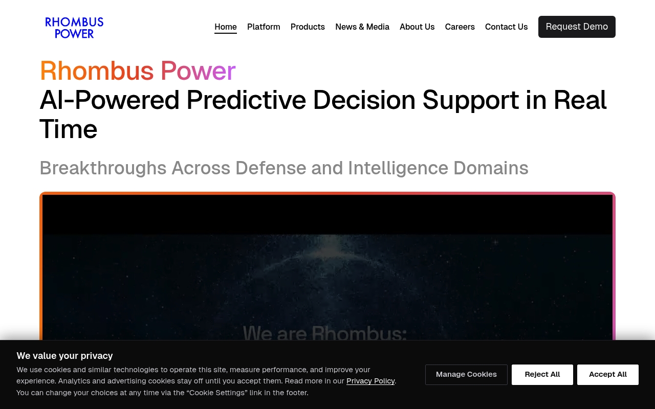 Rhombus Power website