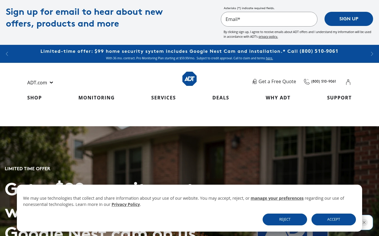 ADT website