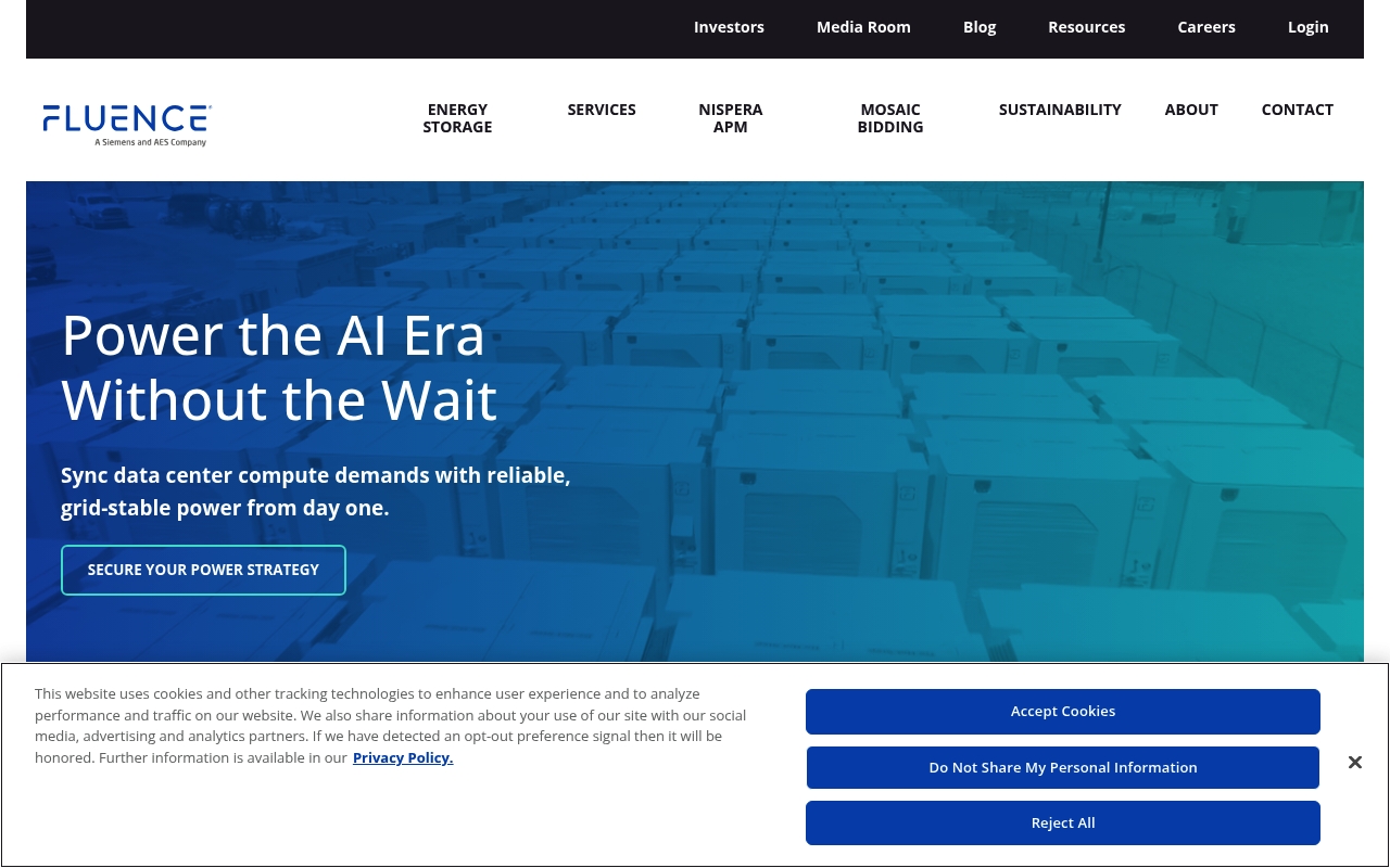 Fluence website