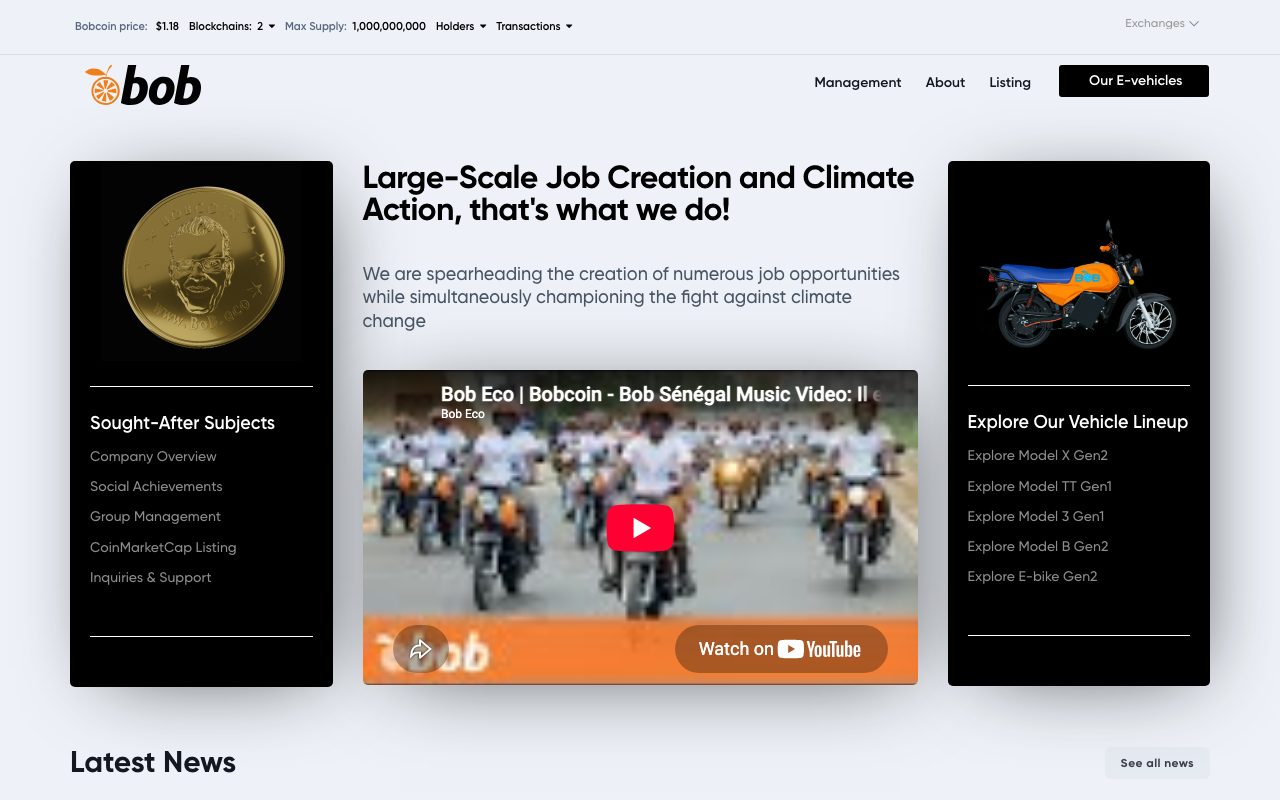 Bob Eco website