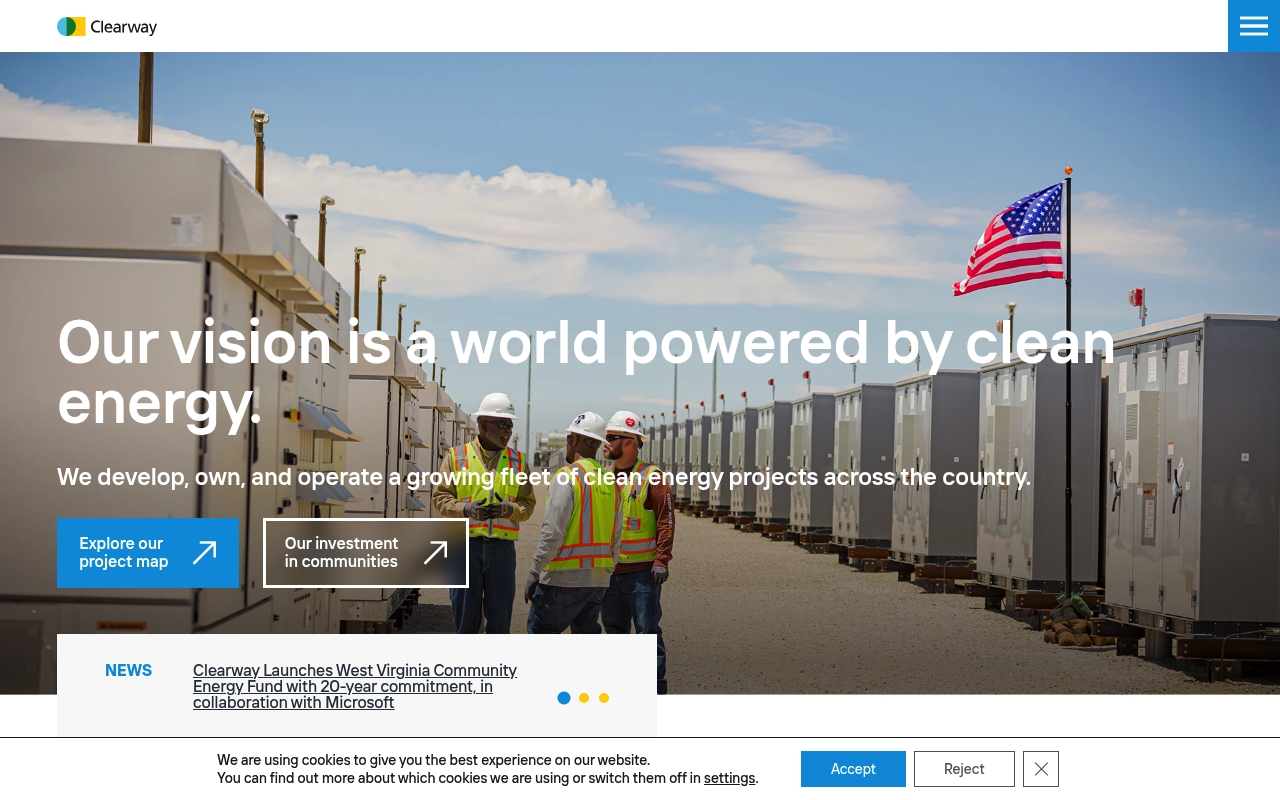 Clearway Energy Group website