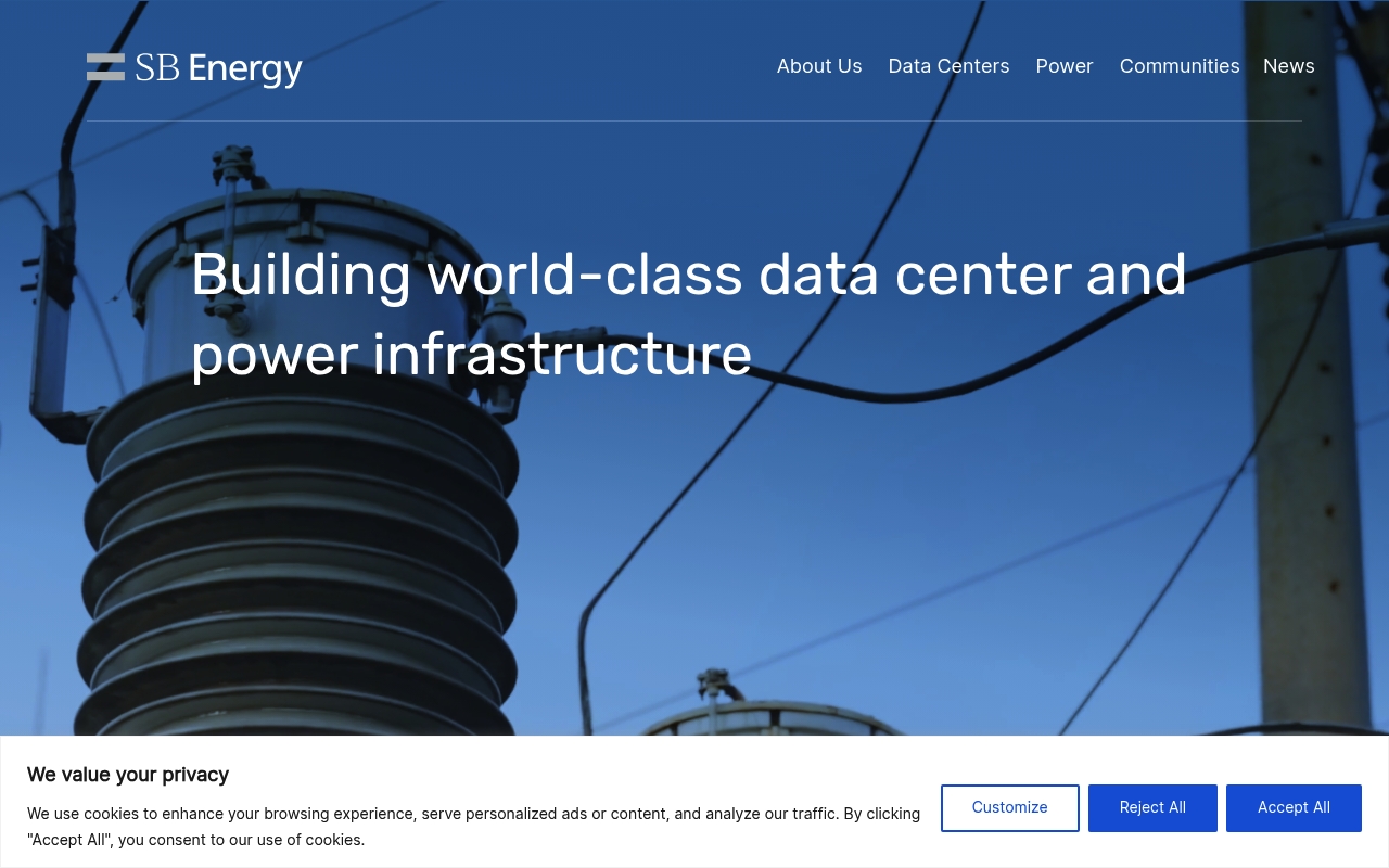 SB Energy website