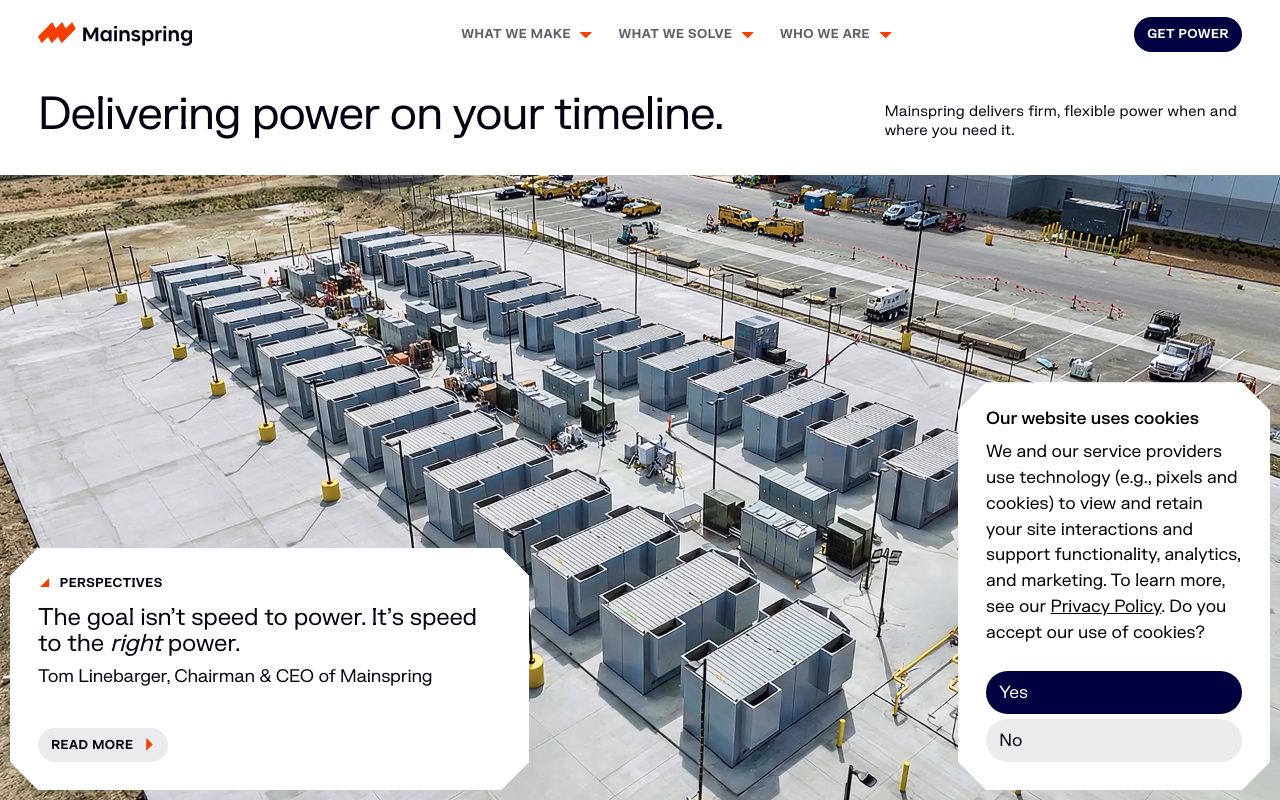 Mainspring Energy website