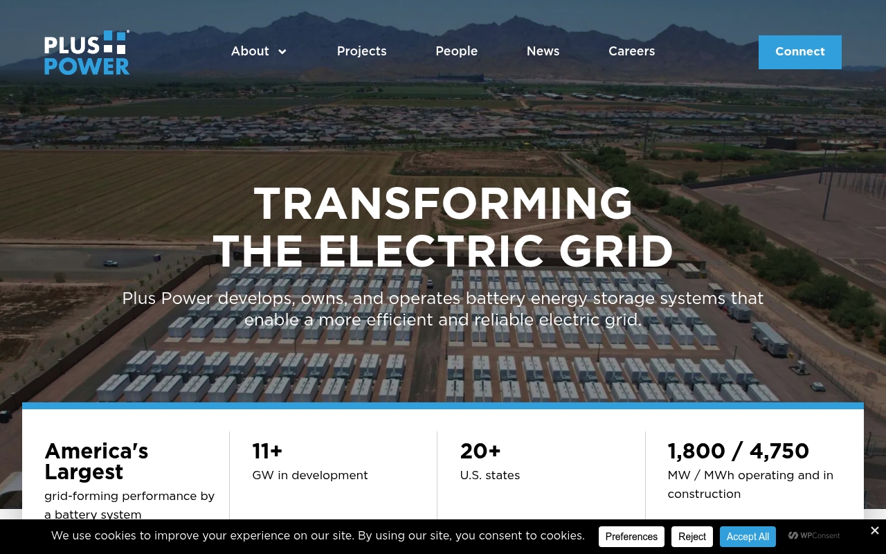 Plus Power website