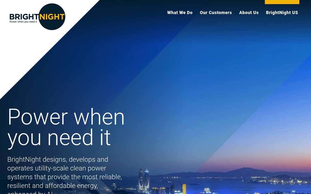 Bright Night website