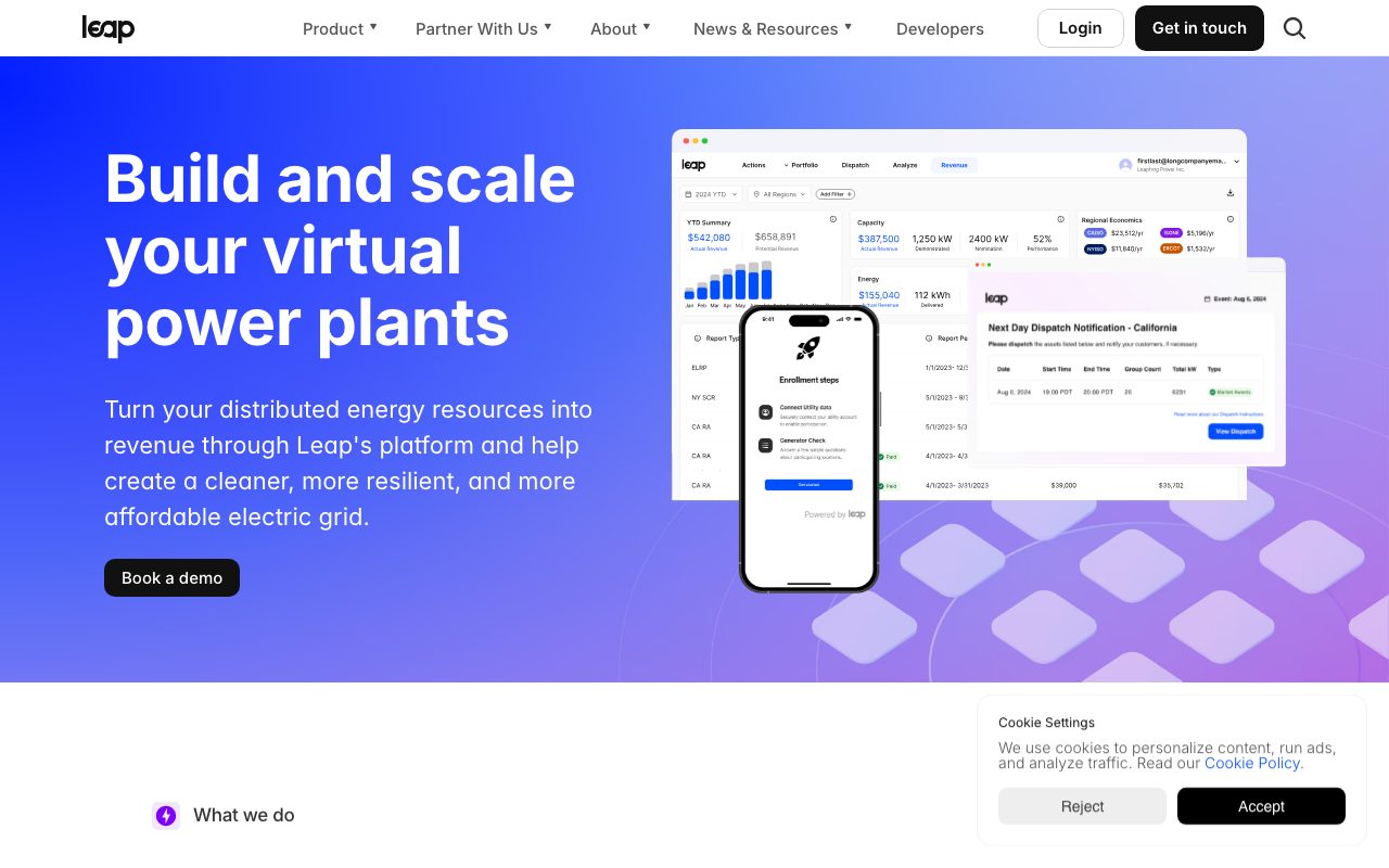 Leap website