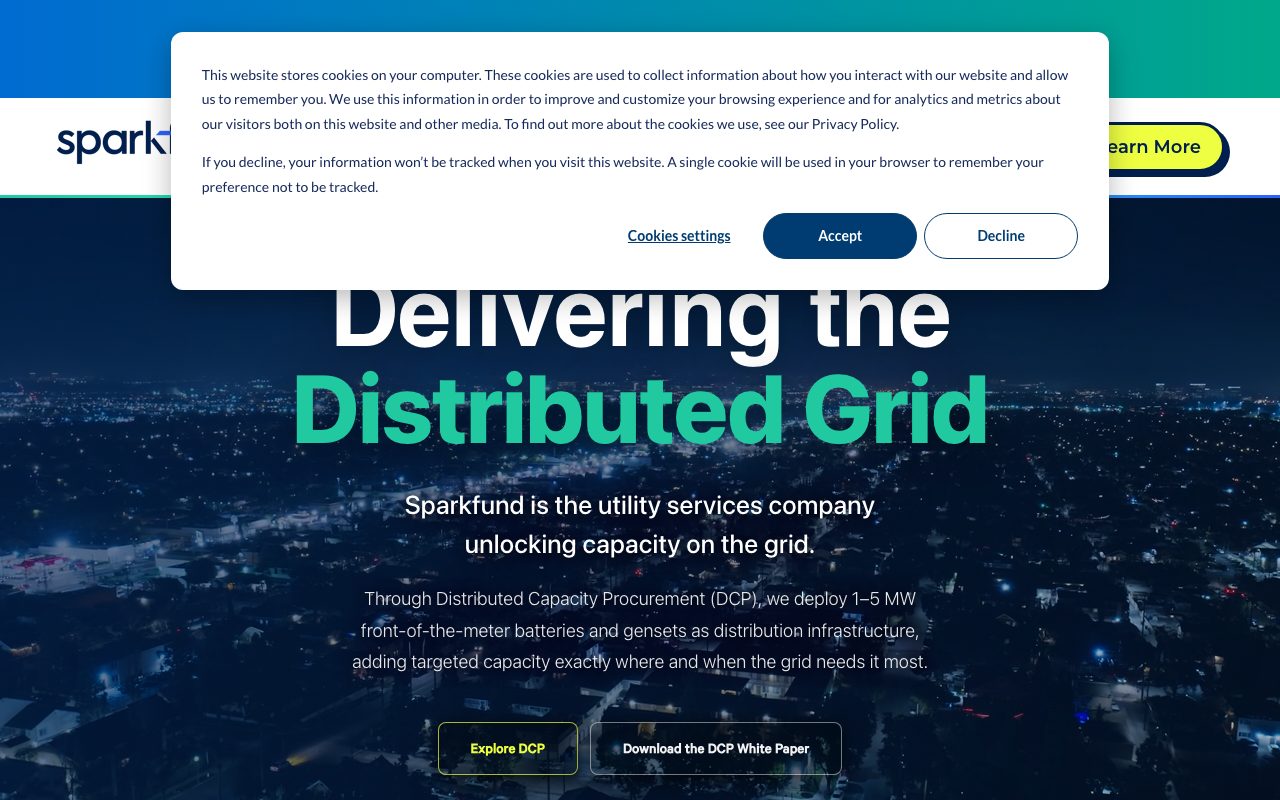 Sparkfund website