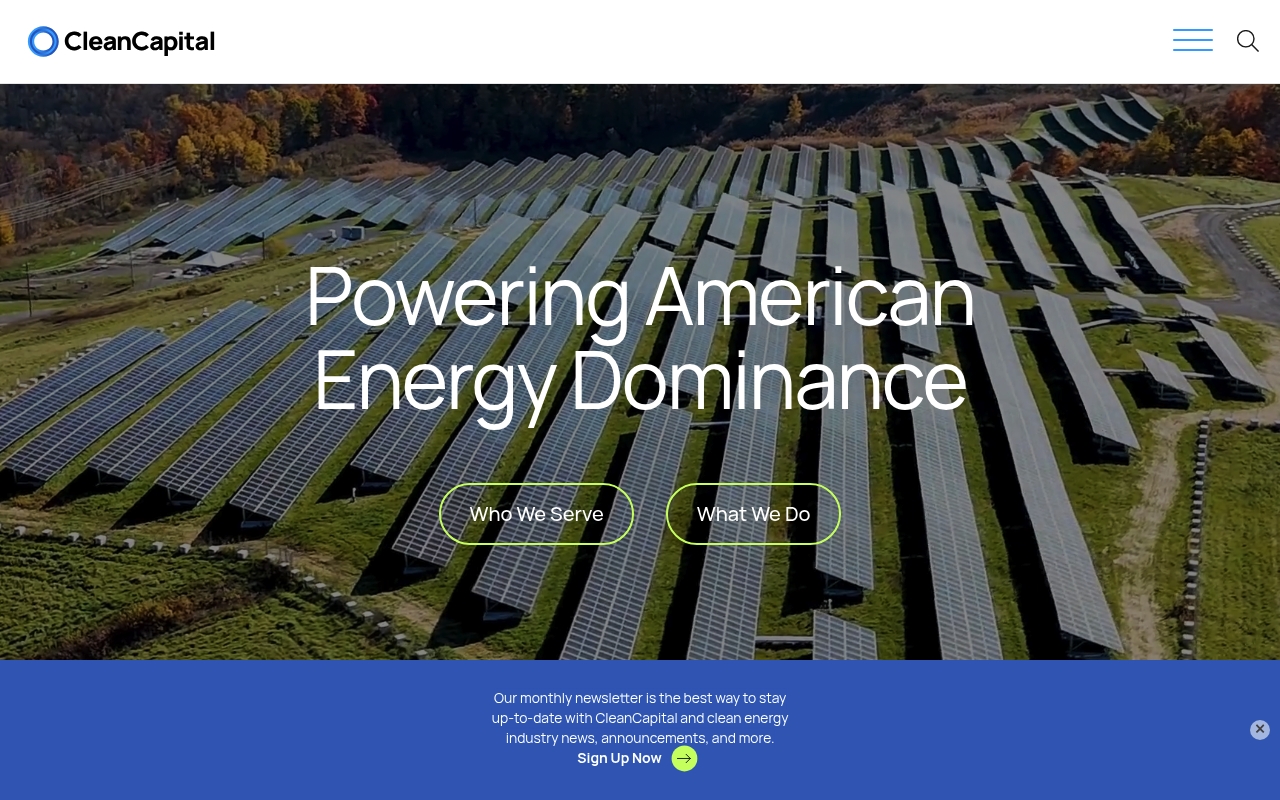 CleanCapital website