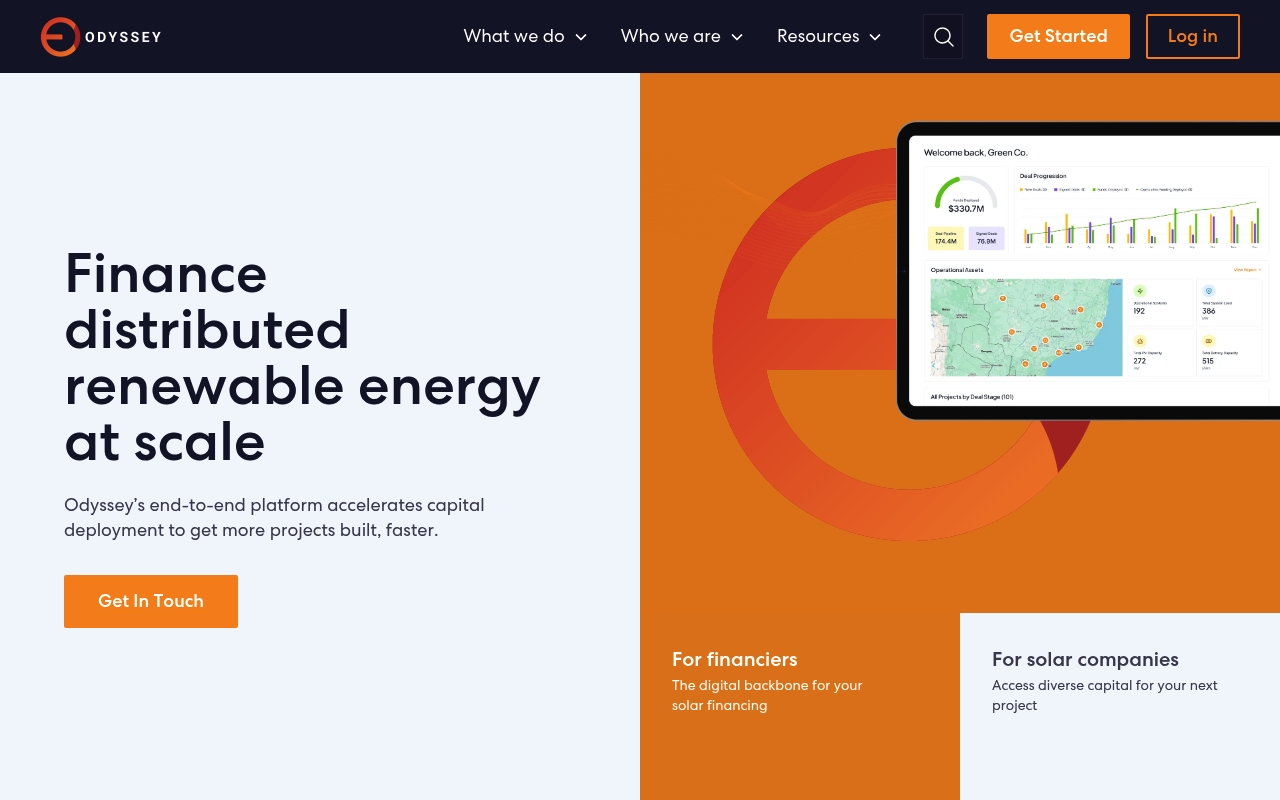 Odyssey Energy Solutions website