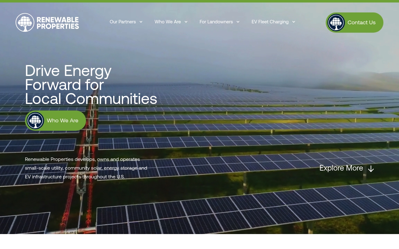 Renewable Properties website
