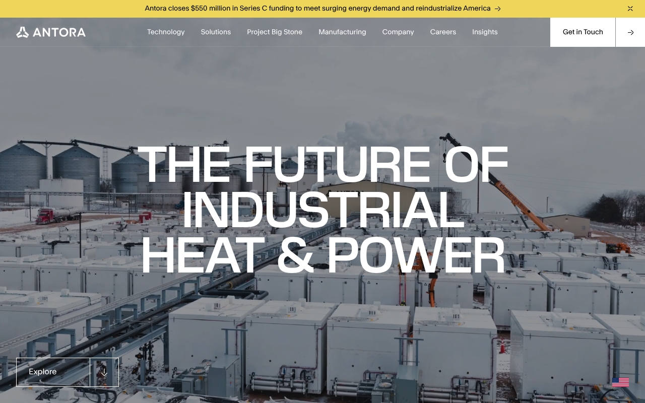 Antora Energy website