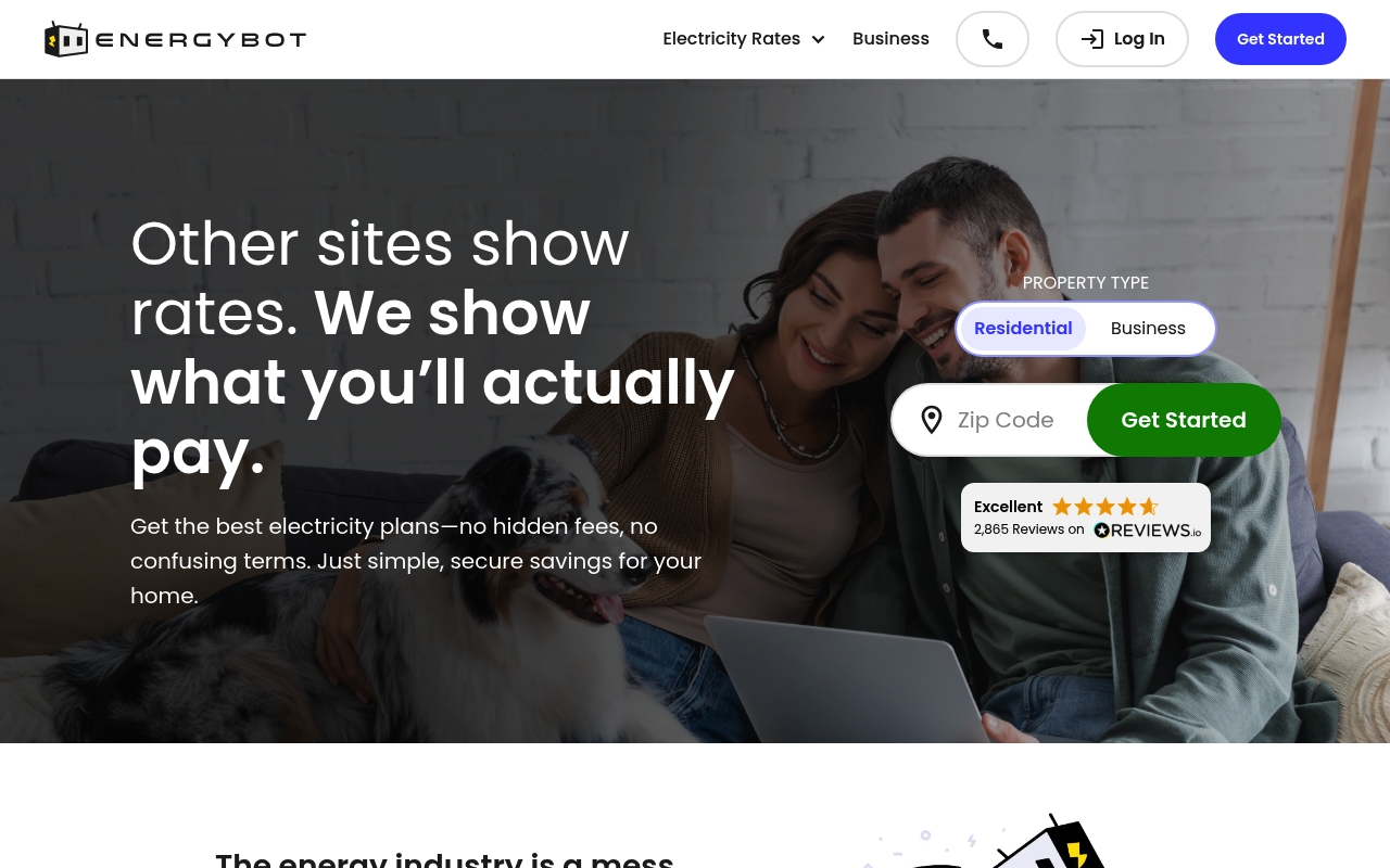 EnergyBot website