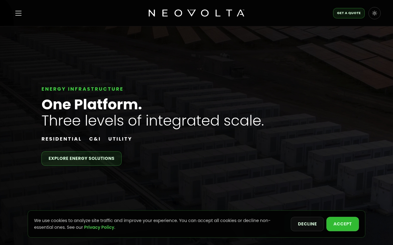NeoVolta website