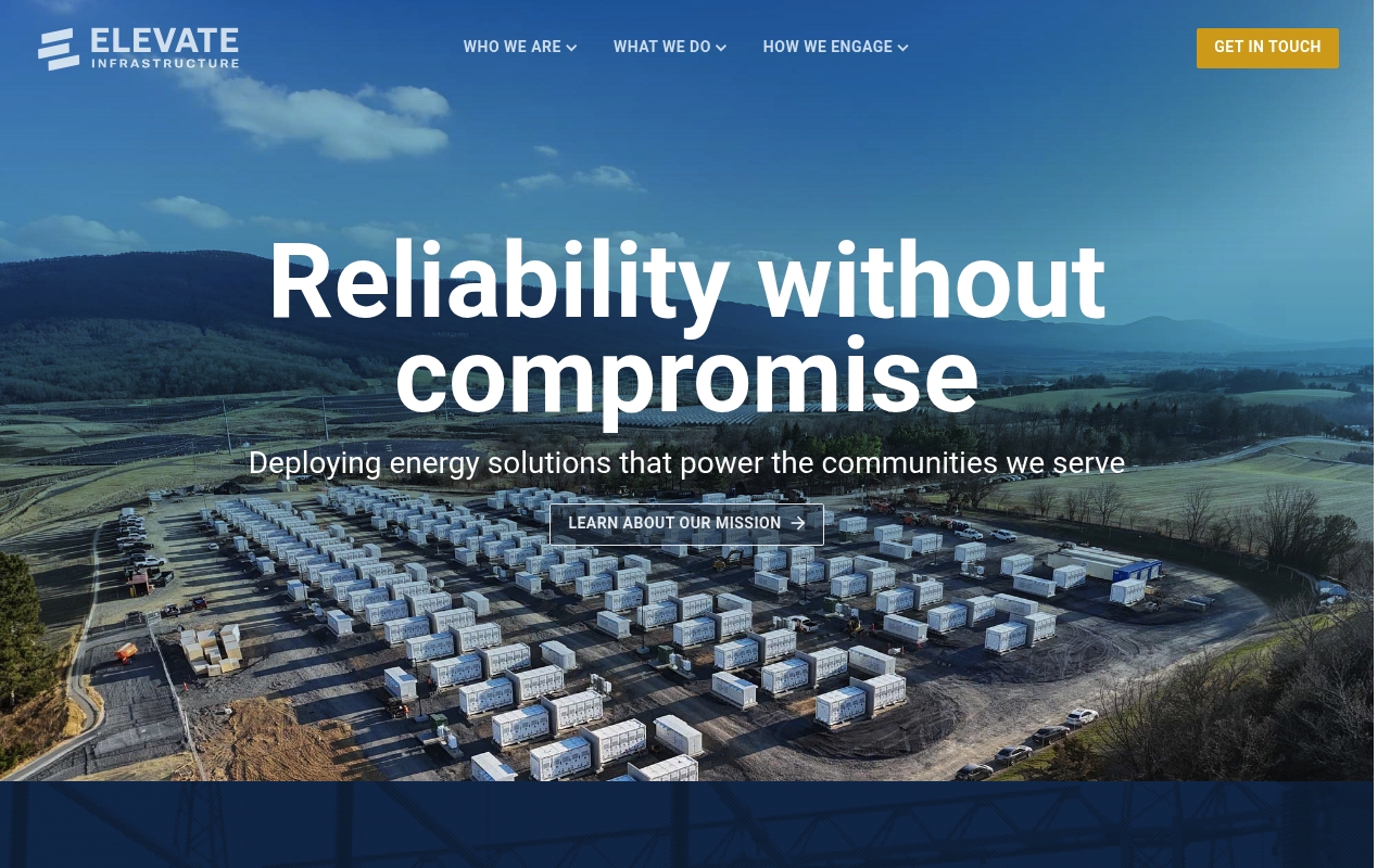 Elevate Renewable Energy website