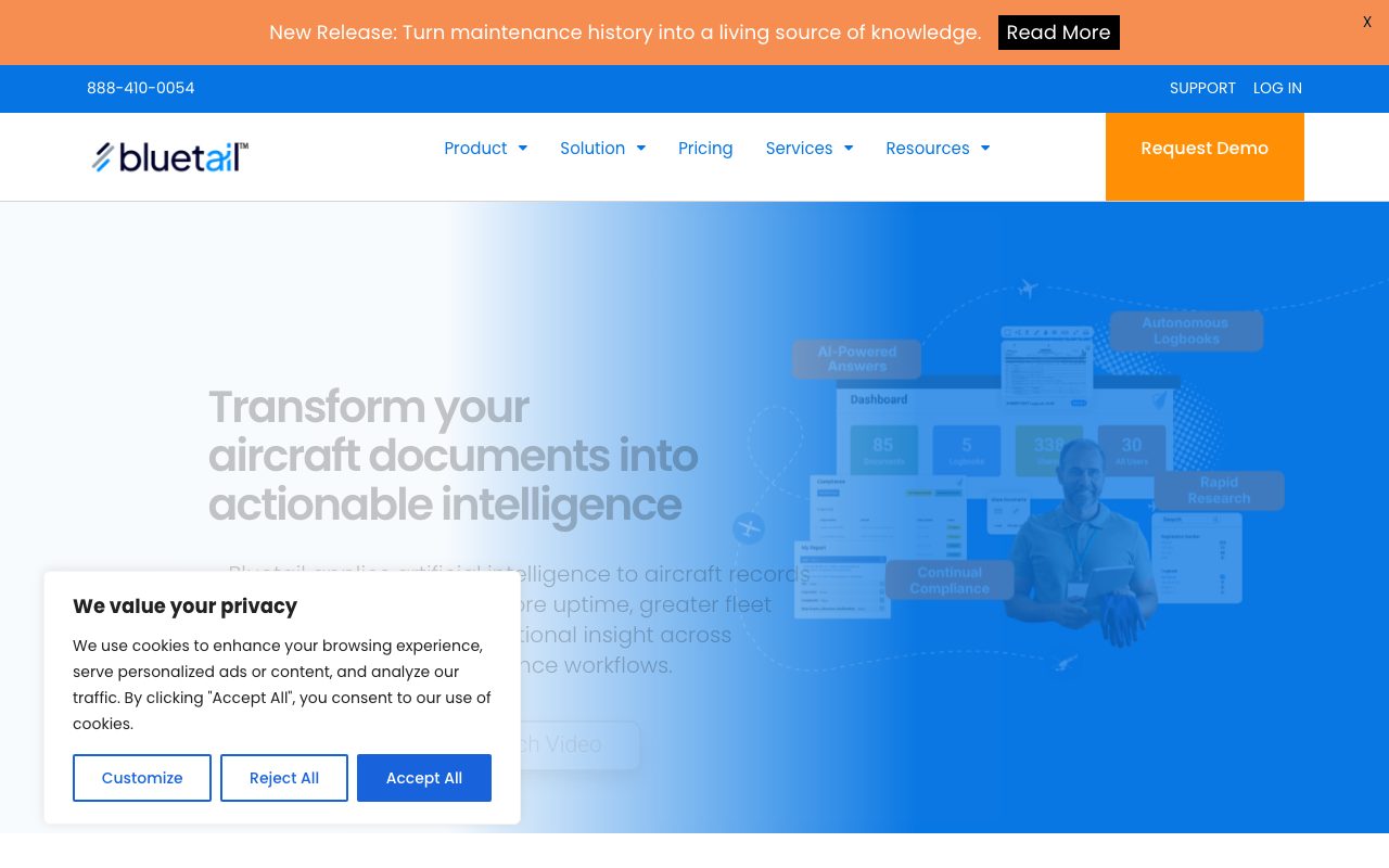 Bluetail website