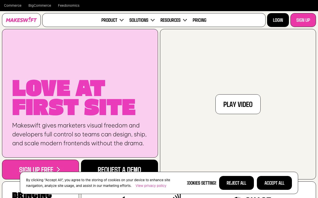 Makeswift website