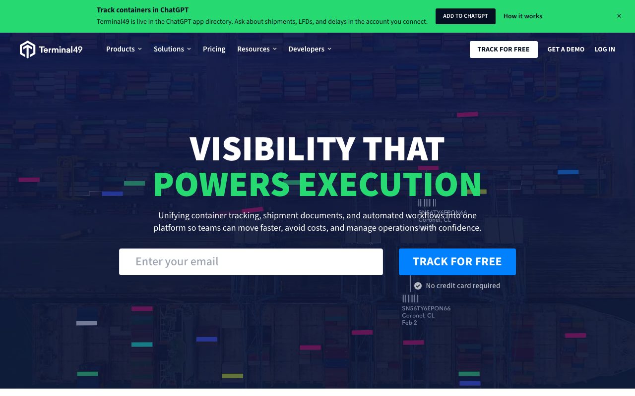 Terminal49 website