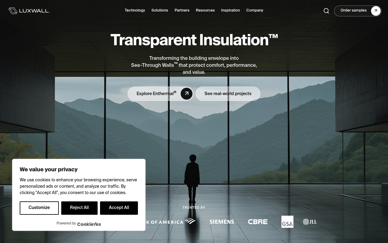 LuxWall website