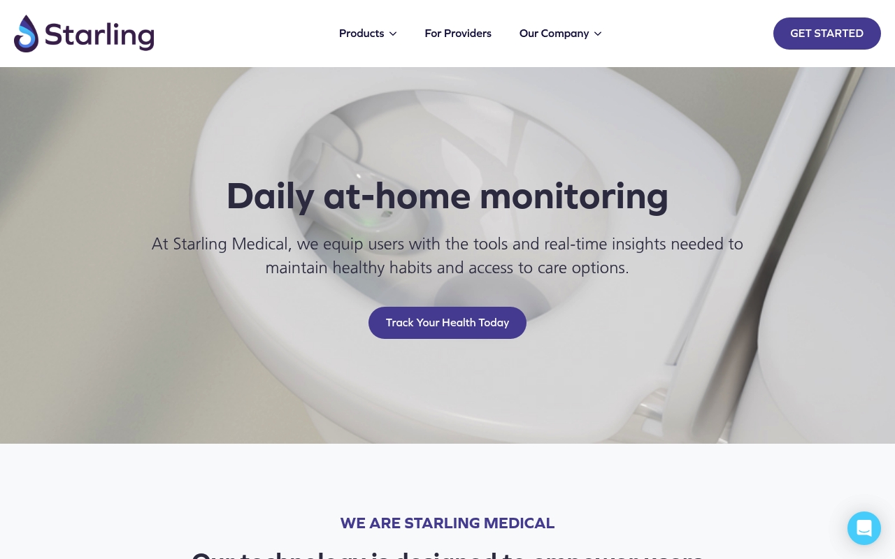 Starling Medical website