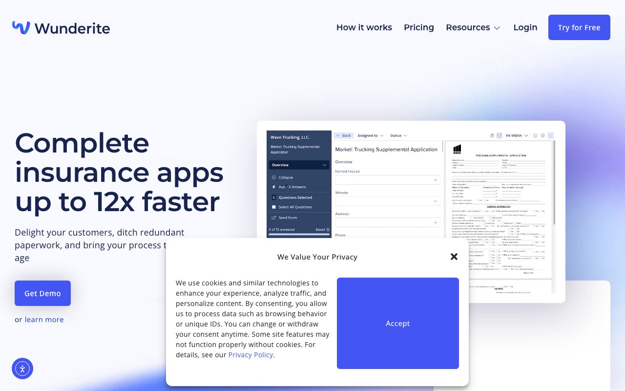 Wunderite website