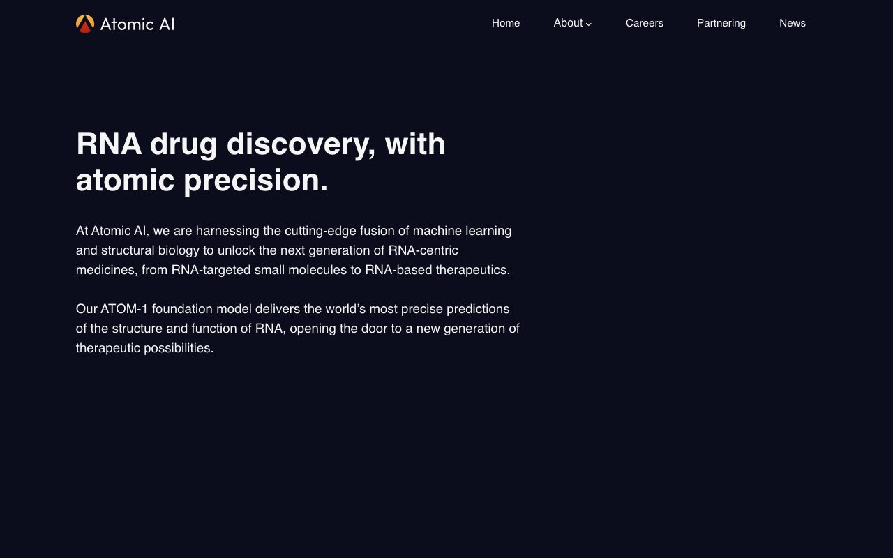 Atomic AI website