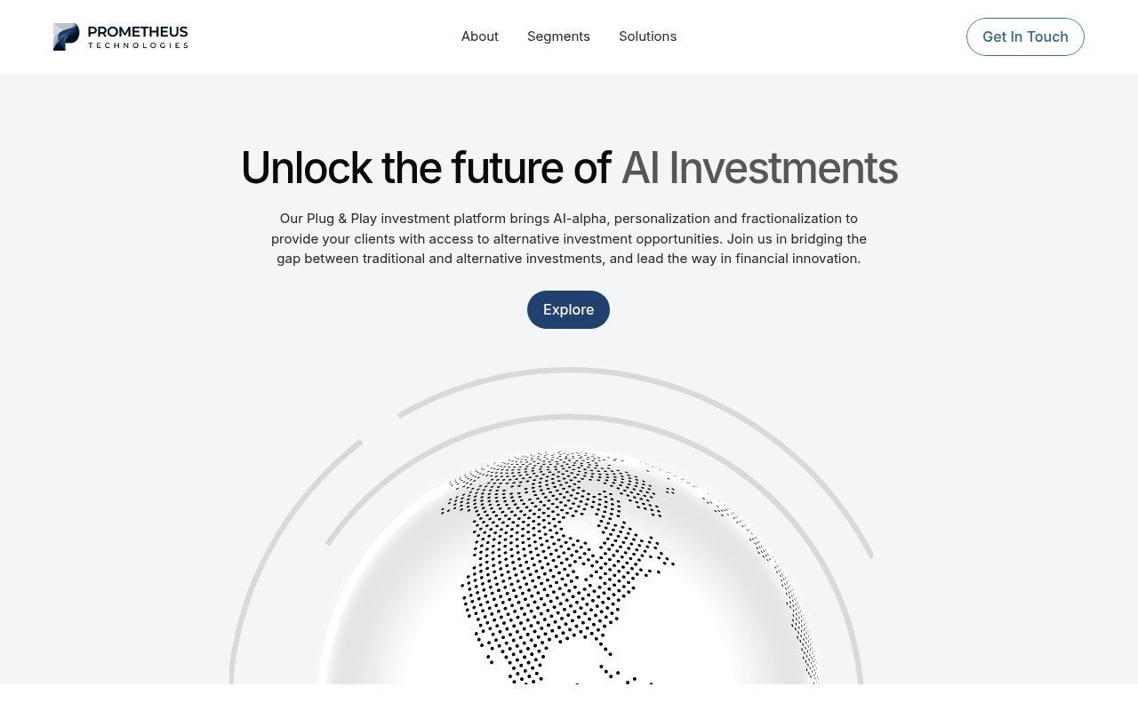 Prometheus Technologies website