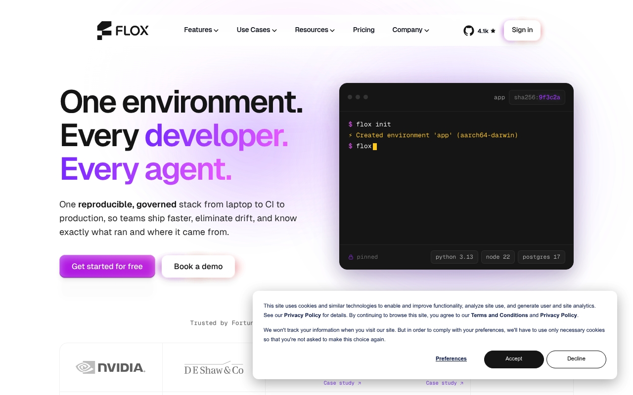 Flox website