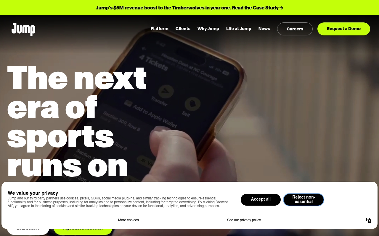 Jump website