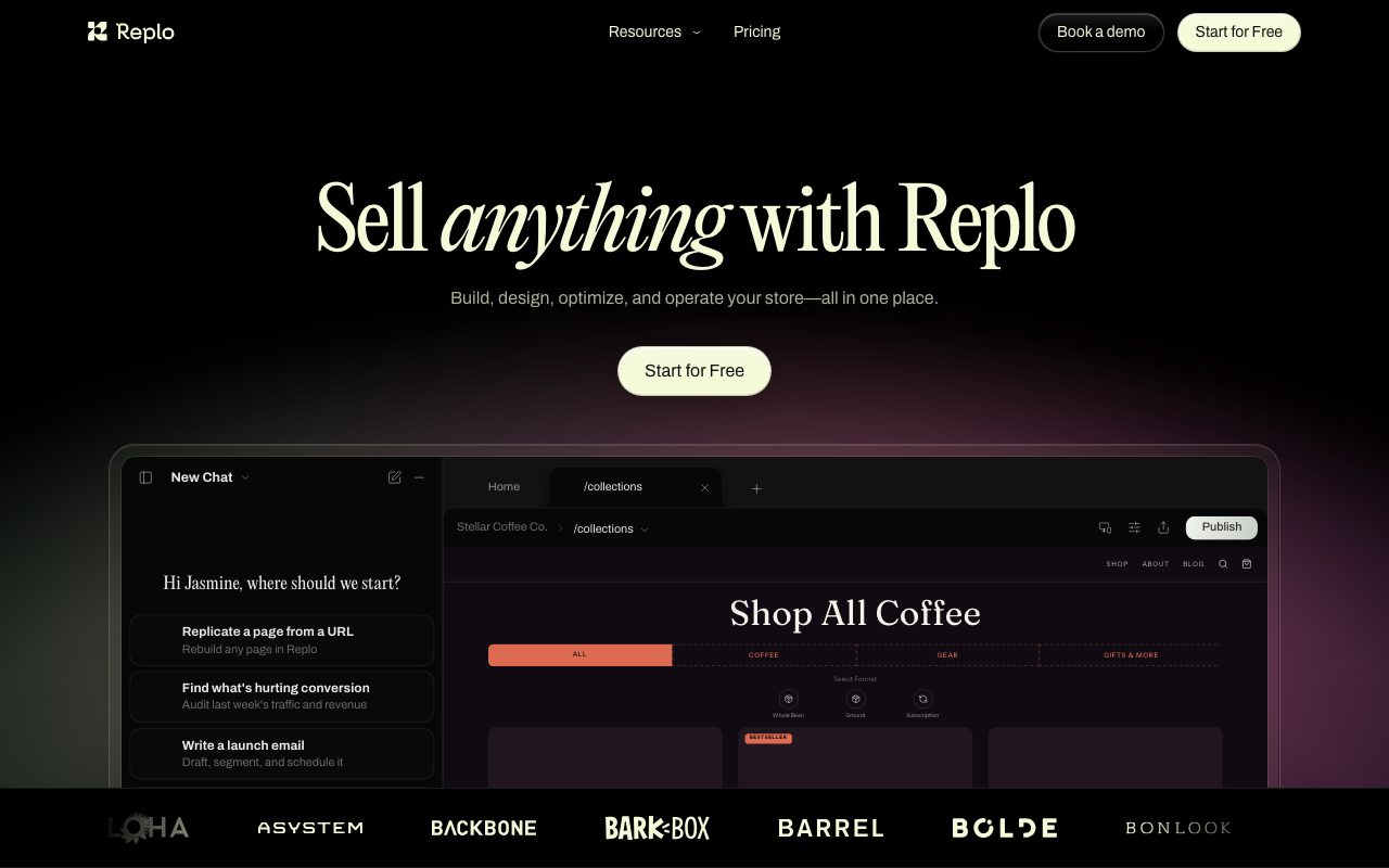 Replo website