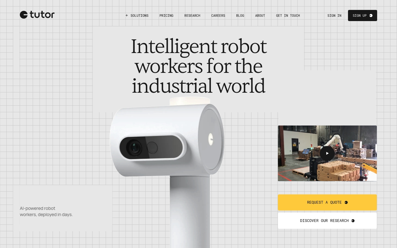 Tutor Intelligence website