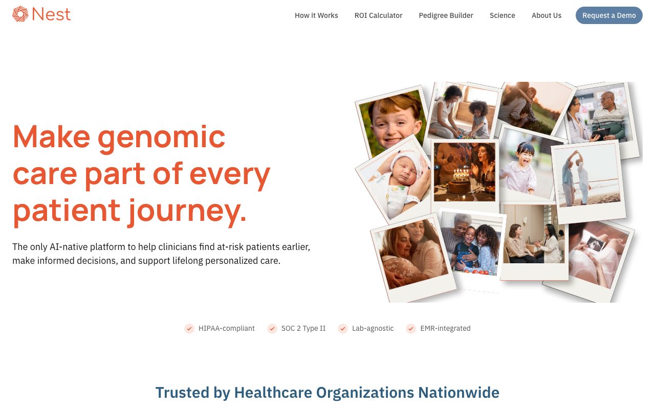 Nest Genomics website