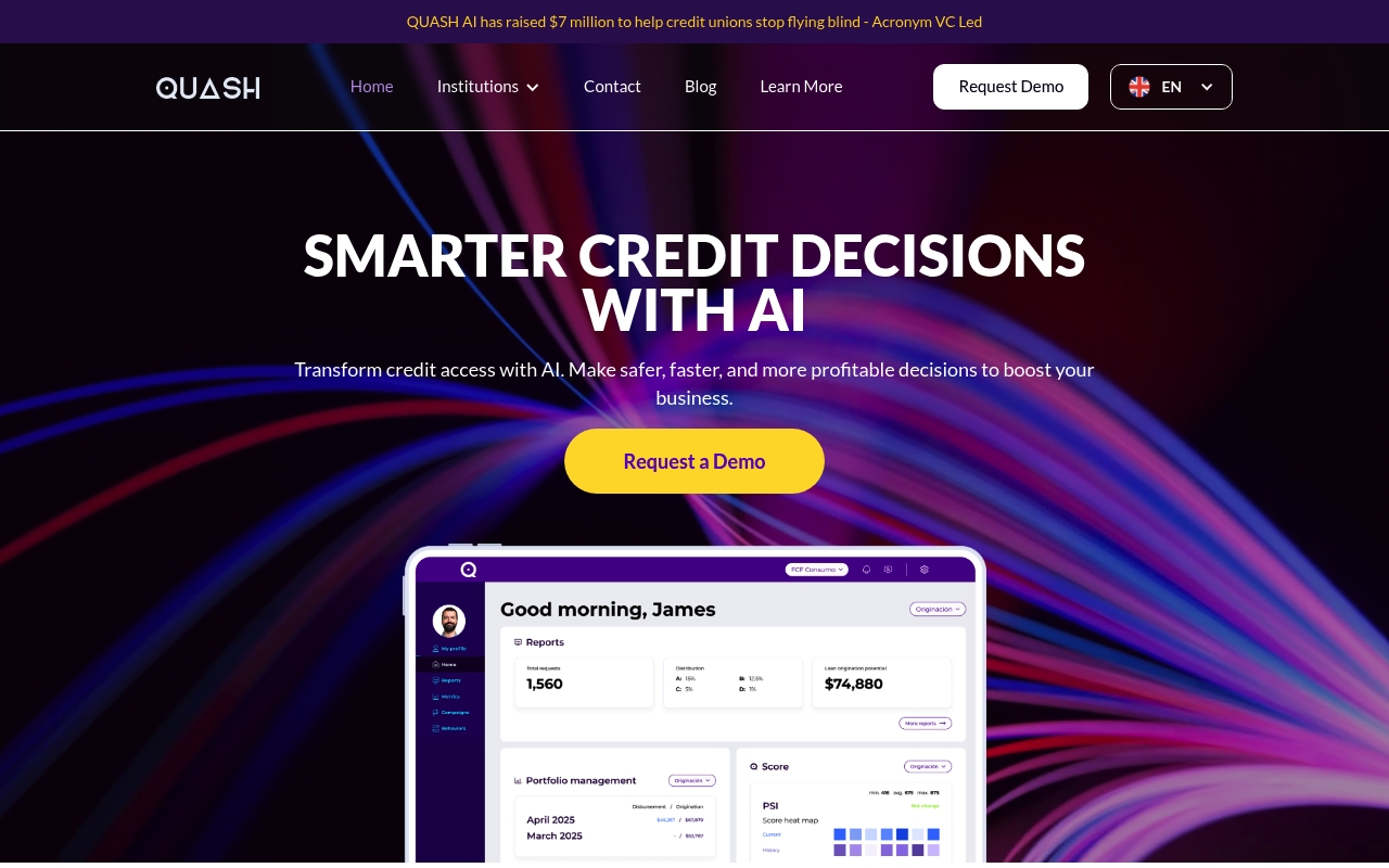 QUASH.AI website