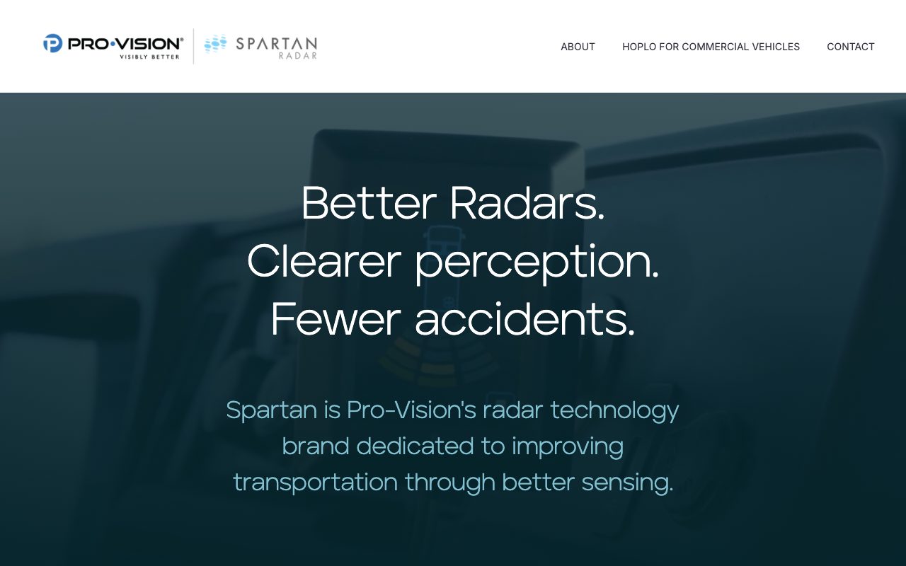 Spartan Radar website