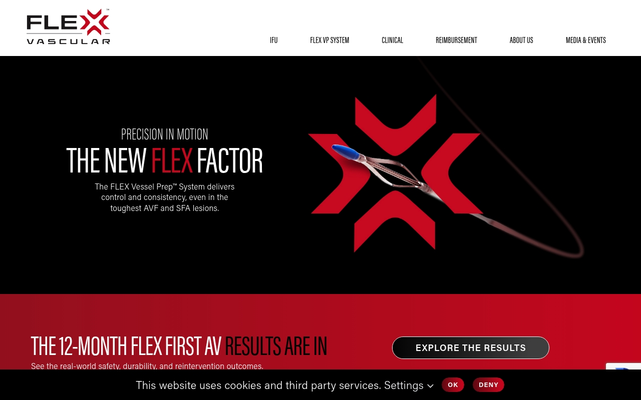 Flex Vascular website