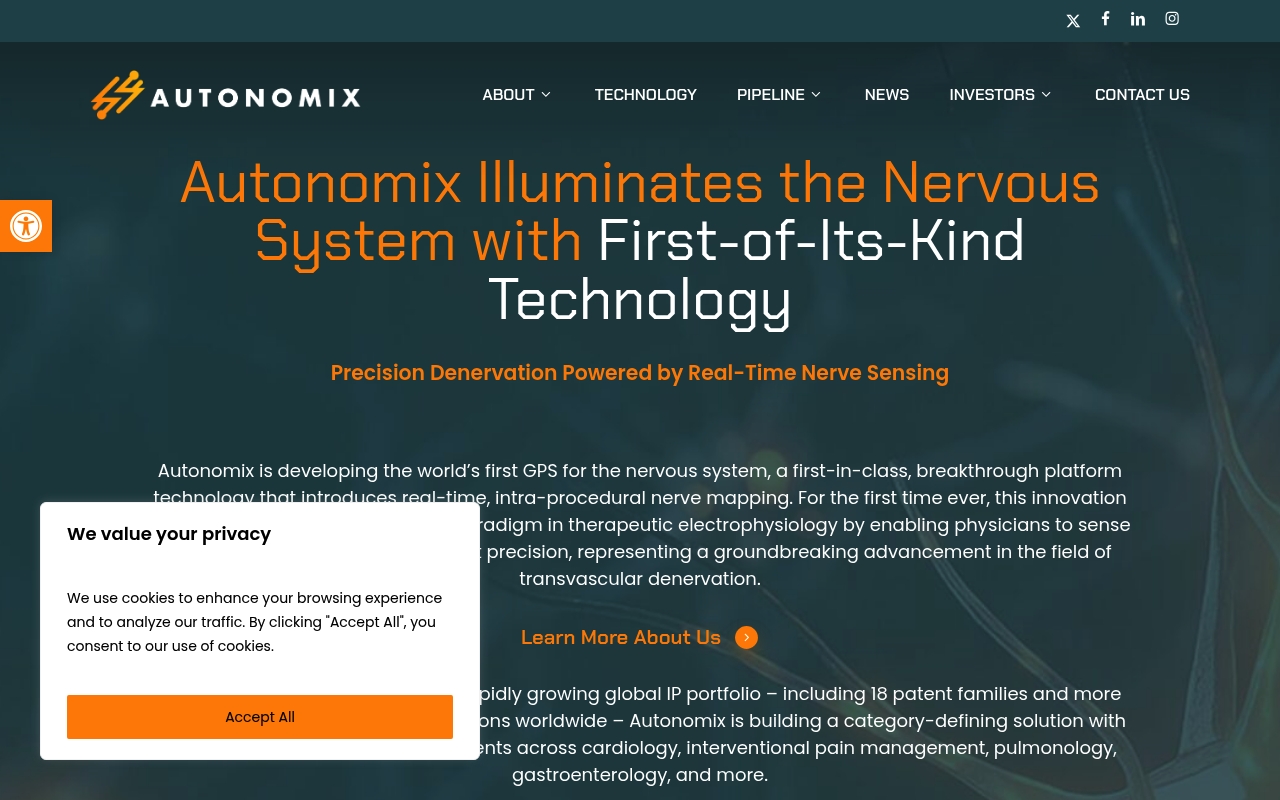 Autonomix Medical website