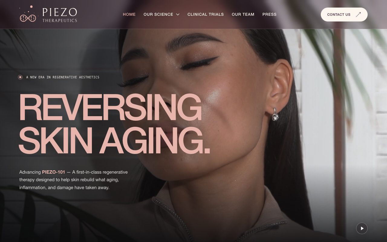 Piezo Therapeutics website