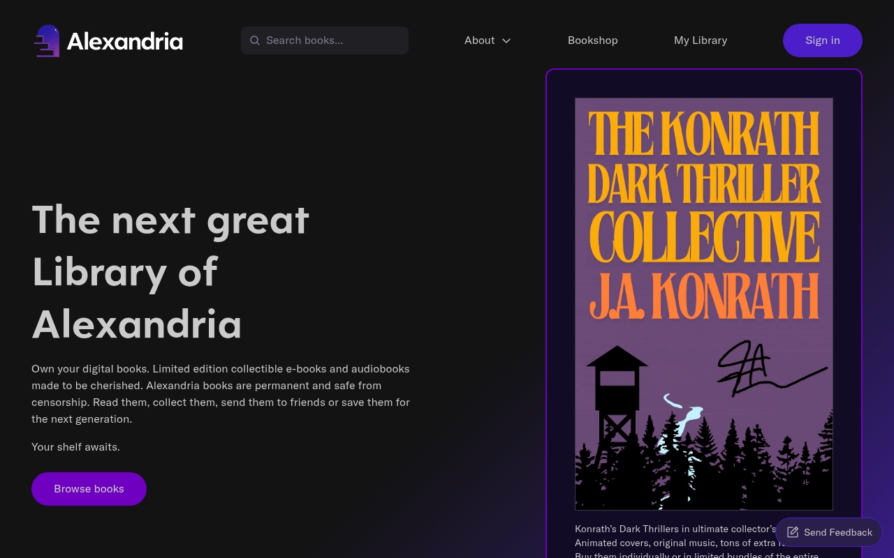 Alexandria website