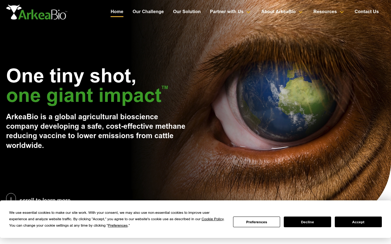 ArkeaBio website