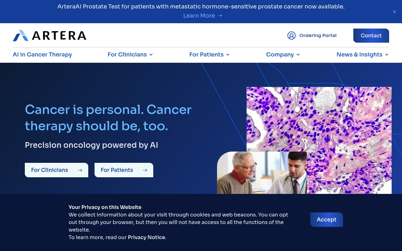 Artera website
