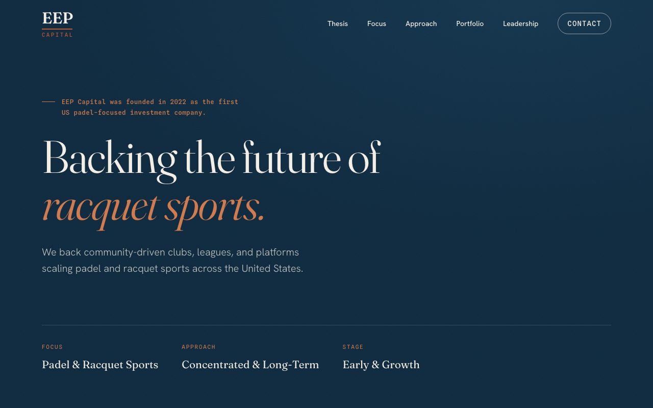EEP Capital website